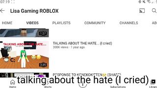 roasting (I mean reacting) to @Lisa Gaming ROBLOX