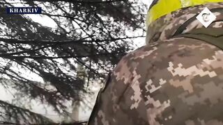 Ukrainian soldiers on front line come under attack | Kharkiv dispatch