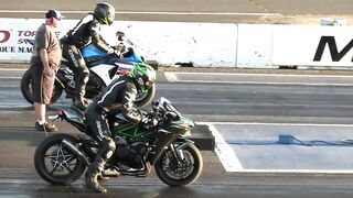 Ninja H2R Drag Race Compilation | Ninja H2R VS Lamborghini