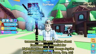 Lightning Hammer VS Omega Scythe! Which one is more worth it? - Roblox Mining Simulator 2