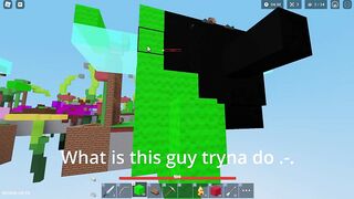 The most OP but Annoying Strategy in Skywars... (Roblox Bedwars)