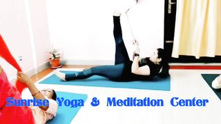 Leg & Backbone Stretching with Probe Dupatta @##ExplorelifeDrShaliniKumari????