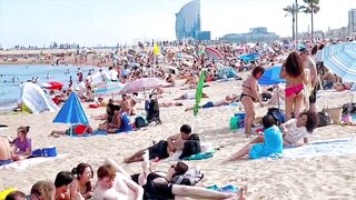 Barcelona beach walk/ beach Somorrostro ????️????????Spain best beaches