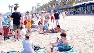 Barcelona beach walk/ beach Somorrostro ????️????????Spain best beaches