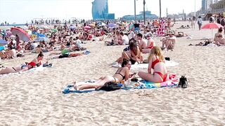 Barcelona beach walk/ beach Somorrostro ????️????????Spain best beaches