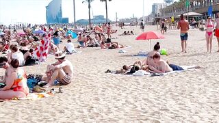 Barcelona beach walk/ beach Somorrostro ????️????????Spain best beaches