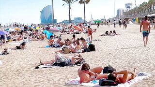 Barcelona beach walk/ beach Somorrostro ????️????????Spain best beaches