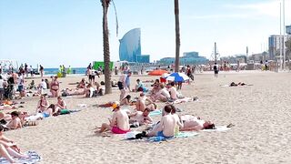 Barcelona beach walk/ beach Somorrostro ????️????????Spain best beaches