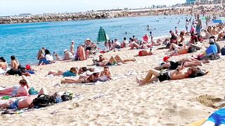 Barcelona beach walk/ beach Somorrostro ????️????????Spain best beaches