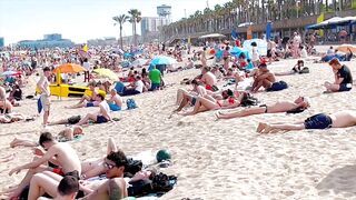 Barcelona beach walk/ beach Somorrostro ????️????????Spain best beaches