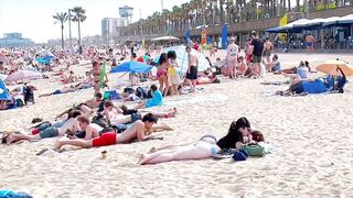 Barcelona beach walk/ beach Somorrostro ????️????????Spain best beaches