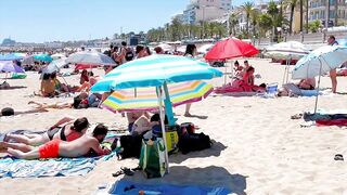 Sitges beach walk ????????????walking Spain’s best beaches
