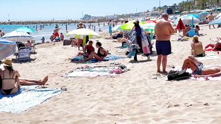 Sitges beach walk ????????????walking Spain’s best beaches