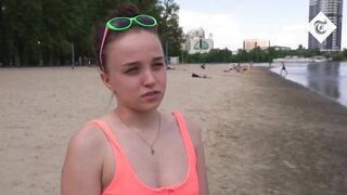 Ukrainians enjoy peaceful beach weather in Kyiv as war rages on eastern fronts