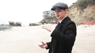 Tommy Shelby goes to the beach