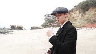 Tommy Shelby goes to the beach