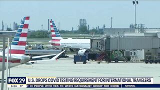 Philadelphia locals react as U.S. drops COVID test requirement for international travel