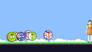 Countryballs-Squid Games | Countryballs playing squid games first time #animation #pwa #countryballs