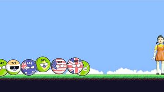 Countryballs-Squid Games | Countryballs playing squid games first time #animation #pwa #countryballs