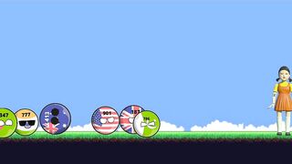 Countryballs-Squid Games | Countryballs playing squid games first time #animation #pwa #countryballs