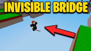 Invisible Bridge is OP in Roblox Bedwars ????