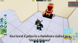 Unlocking Season 10 Level 6 Royal Throne Furniture in Roblox Jailbreak