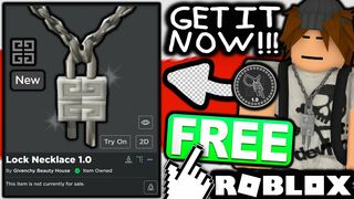 FREE ACCESSORIES! HOW TO GET Lock Necklace 1.0 & 2.0! (ROBLOX Givenchy Beauty House Event)