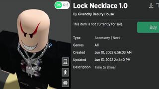 FREE ACCESSORIES! HOW TO GET Lock Necklace 1.0 & 2.0! (ROBLOX Givenchy Beauty House Event)