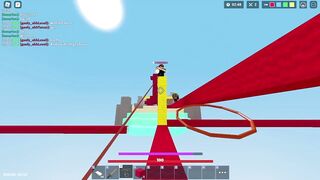 god bridging in 3rd person in (roblox bedwars)