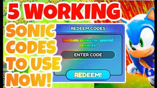 5 WORKING CODES IN SONIC SPEED SIMULATOR ROBLOX