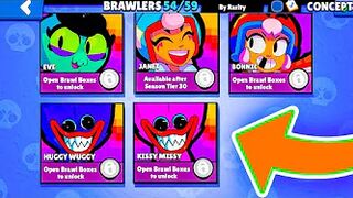 RARE ACCOUNT WITH KISSY MISSY & HUGGY WUGGY IN BRAWL STARS ????????