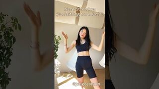 Neck Stretches for Sitting too much (back & neck pain relief) *effective & easy* | Jengoesnuts