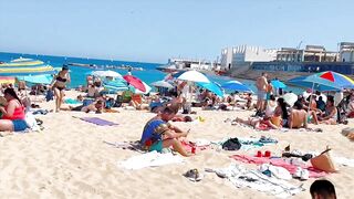 Barcelona beach walk/ beach Nova Icaria ????????????walking Spain best beaches