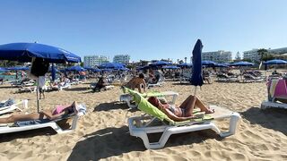 IBIZA Beach Summer - Beautifu Beach Fig Tree Cyprus Amazing Seaside View Walking 4K