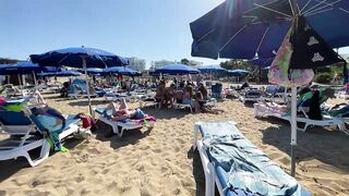 IBIZA Beach Summer - Beautifu Beach Fig Tree Cyprus Amazing Seaside View Walking 4K