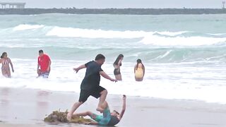 Rescue crews look for missing swimmer off Mission Beach