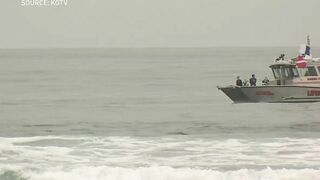 Rescue crews look for missing swimmer off Mission Beach