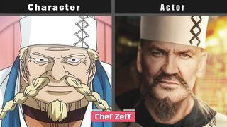 One Piece Live Action Characters Compared to the Anime