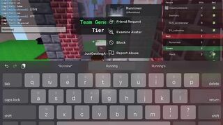 Banning 100 Hackers In Roblox Bedwars.