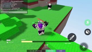 Banning 100 Hackers In Roblox Bedwars.