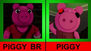 ROBLOX PIGGY BRANCHED REALITIES SKINS VS ORIGINAL PIGGY SKINS