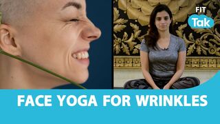 Face Yoga For Wrinkles | How To Prevent Wrinkles | Yoga With Mansi Gulati | Fit Tak