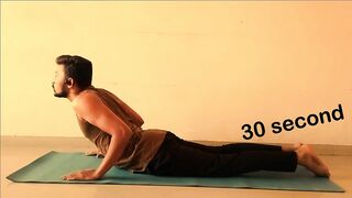 only 4 best yoga for relaxation and stretching (30 seconds - 3 sets)