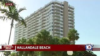 Officials evacuate condominium building in Hallandale Beach