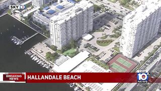 Officials evacuate condominium building in Hallandale Beach