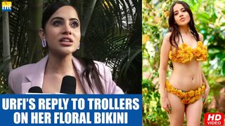 Urfi Javed Reacts On Trollers For Wearing Flower Bikini Without Any Artificial Clothes