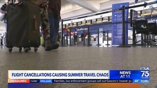 Hundreds of flights canceled as summer travel ramps up