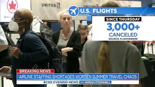 Airline staffing shortages worsen summer travel chaos