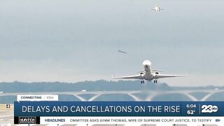 Canceled flights rise across US as summer travel heats up