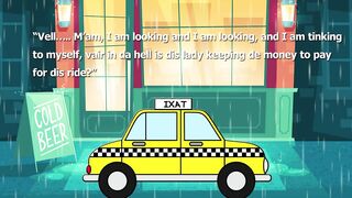 Funny joke - Naked woman in a taxi